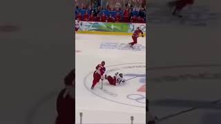 Ovi Rocks Jagr 😮 #hit #hockey #nhl #sports