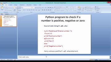 Program to Check Postive And Negative Numbers || Python Programming Tutorials