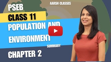 Population and Environment Chapter 2 Environmental Education Class11 #PSEB #Class11 #Environment