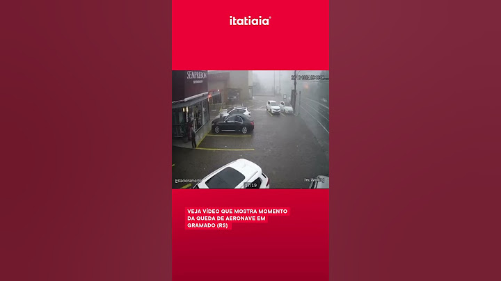 VÍDEO MOSTRA MOMENTO DA QUEDA DE AERONAVE EM GRAMADO (RS)