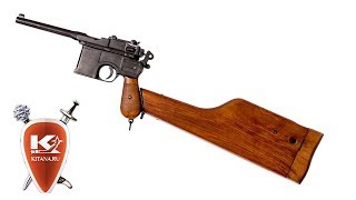 Макет пистолета Маузер в деревянной кобуре (Германия, 1896 г.) DE-1025