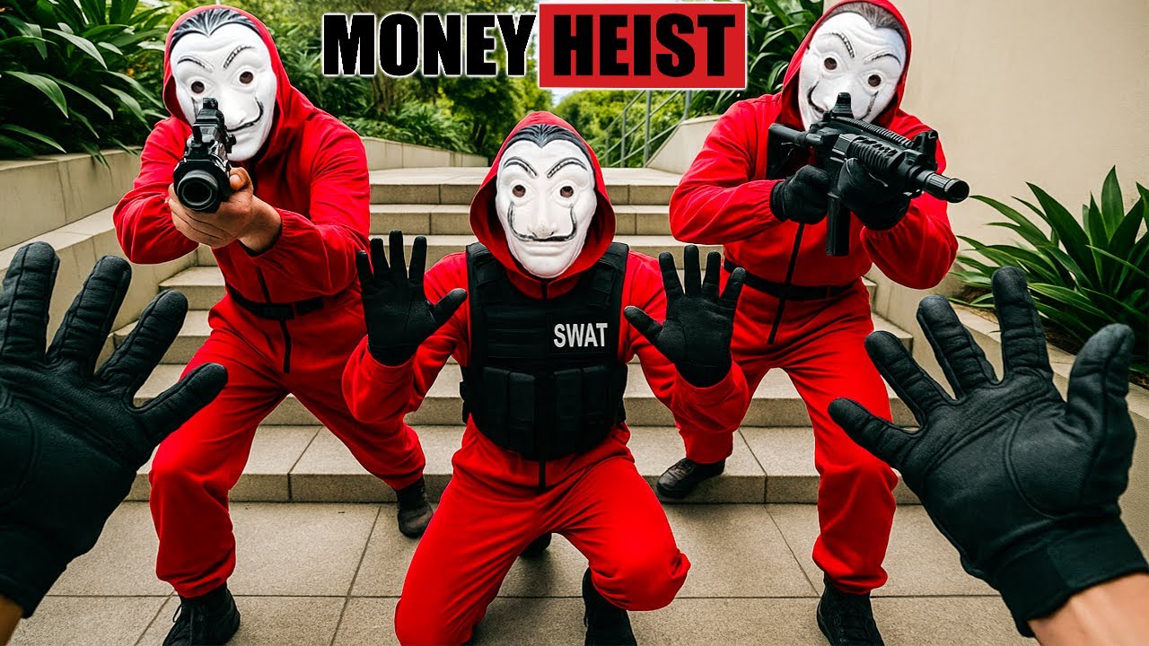 PARKOUR VS MONEY HEIST : Money Heist Disguise as Police to Steal Money & Rescue Bad Guys | Epic POV