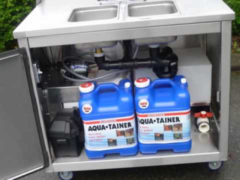 Portable Self Contained Sink Propane Hot Water Model