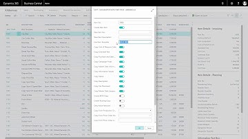 Using Templates to Copy - Master Data in Dynamics 365 Business Central