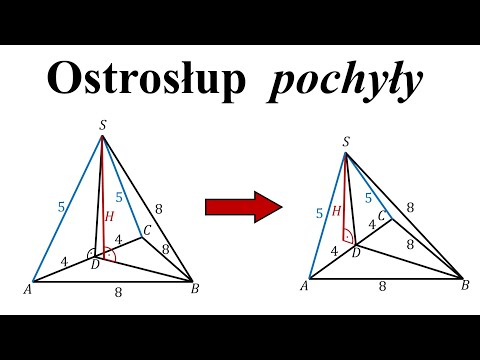 Ostrosłup pochyły - rozszerzenie - nietypowa stereometria