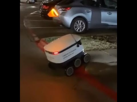delivery robot gets stuck