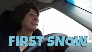 first snow || RAE VLOGS .001