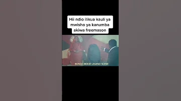 Kauli Ya Mwisho ya Kanumba Akiwa Freemason!
