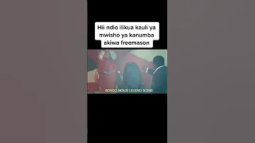 Kauli Ya Mwisho Ya Kanumba Akiwa Freemason 