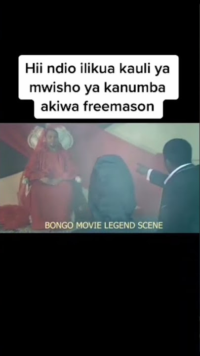 Kauli Ya Mwisho ya Kanumba Akiwa Freemason!