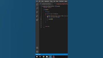 C program to print Multiplication Table of 1 to 10 #shorts #shortsvideo #c