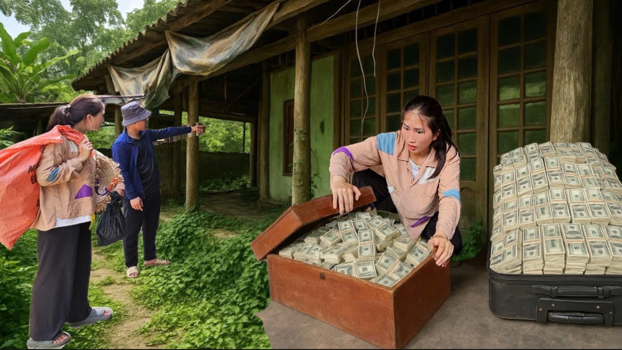 Young girl spends $9,000 to buy abandoned house: surprised with treasure inside-Huge amount of money