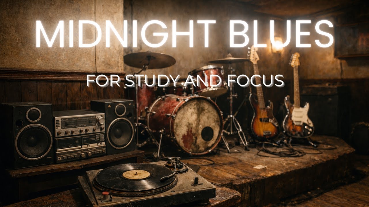MIDNIGHT BLUES | Aesthetic Study Playlist for Focus and Productivity