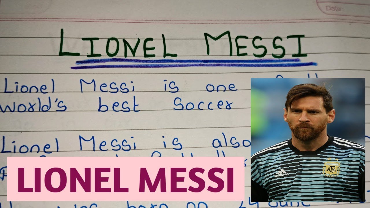 essay my idol lionel messi