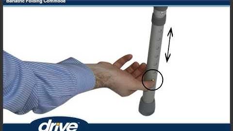 How To Assemble the Drive Medical Bariatric Folding Commode  - 11117N