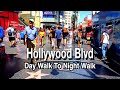 Hollywood Blvd Day to Night Walk, Los Angeles Walk |5k 60fps | City Sounds