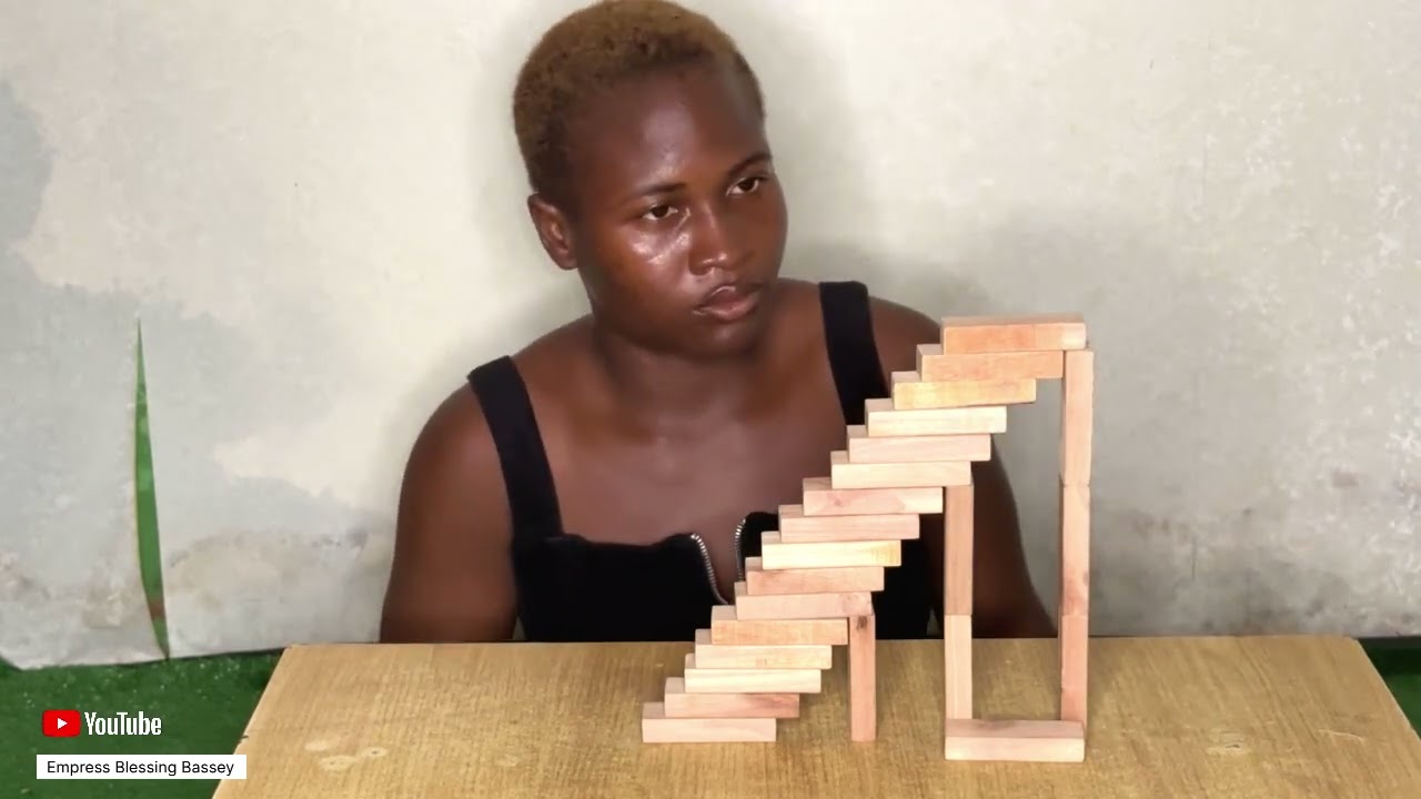 Building stairs with Jenga Blocks | Creative Jenga Building 