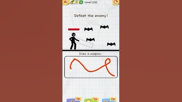 DRAW 2 Save game level 232 #ytshort #viralshort #viral #youtube