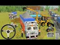 🔴Drive JCB , and Uploading 🪨Stone From Dumper🌾 ,Truck #truck​ #jcb​ #tractor​ #dumper​ #games​