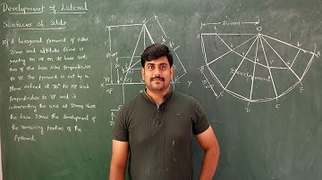56 - Development of lateral sufaces of truncated hexagonal pyramid-Module 4- Eng. Grap. by GURUDATT.