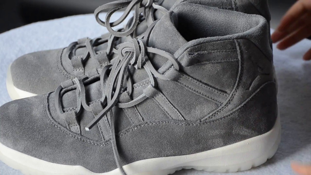 grey suede jordan 11