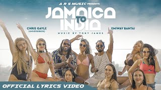 Emiway Bantai x Chris Gayle (Universeboss) - Jamaica To India (Official Lyrics Video)