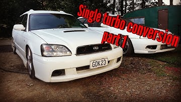 Subaru legacy single turbo conversion td06 part one