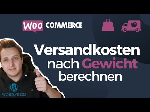  New  WooCommerce - Versandkosten nach Gewicht des Warenkorbes berechnen. Tutorial Deutsch