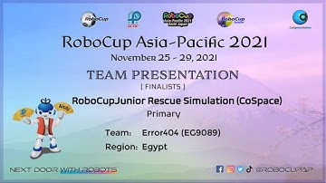 R21.5.14 - EG9089 - Finalist Presentation –RCJ Rescue Simulation (CoSpace), Primary - RCAP2021 Aichi