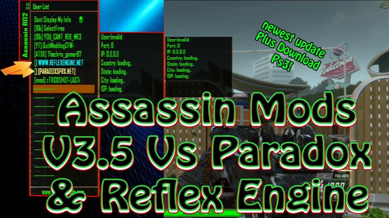  Bo2 Newest Update NonHost ModMenu AssassinMods V3 5 All Clients 