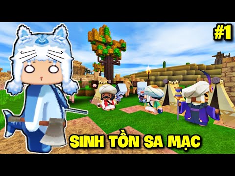 SINH TỒN VƯƠNG QUỐC SA MẠC - TẬP 1: MEOWPEO TÌM THẤY NGÔI LÀNG TRONG SA MẠC BÍ ẨN MINI WORLD