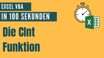 Ausdrücke in den Datentyp Integer umwandeln mit der CInt Funktion [Excel VBA in 100 Sekunden]