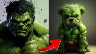 Avengers But Puppy All Characters Marvel || Marvel All Characters Puppy Version || Puppy Like Thor