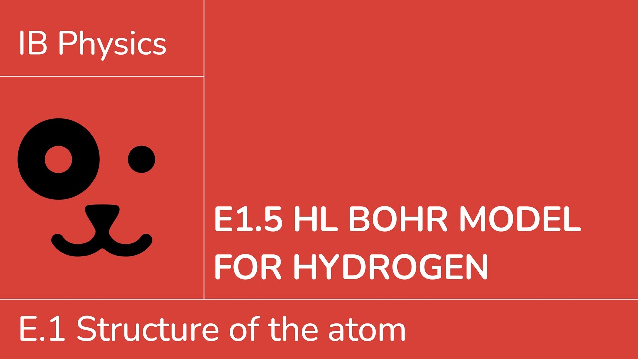 E1.5 HL Bohr model for hydrogen [IB Physics HL]