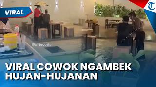 Viral: Man Sulking at Mie Gacoan Medan, Refuses to Move While Getting Soaked in Rain Despite Girl...