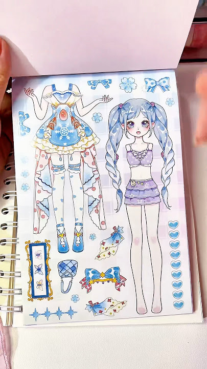 ✨ASMR Costume Changer Stickers #sticker #asmr #dress #dressup #diy #toys #relaxing #aesthetic #art