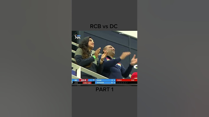 dc vs rcb 🏏                      part -1