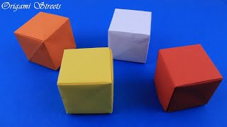 Как сделать куб из бумаги. Оригами куб