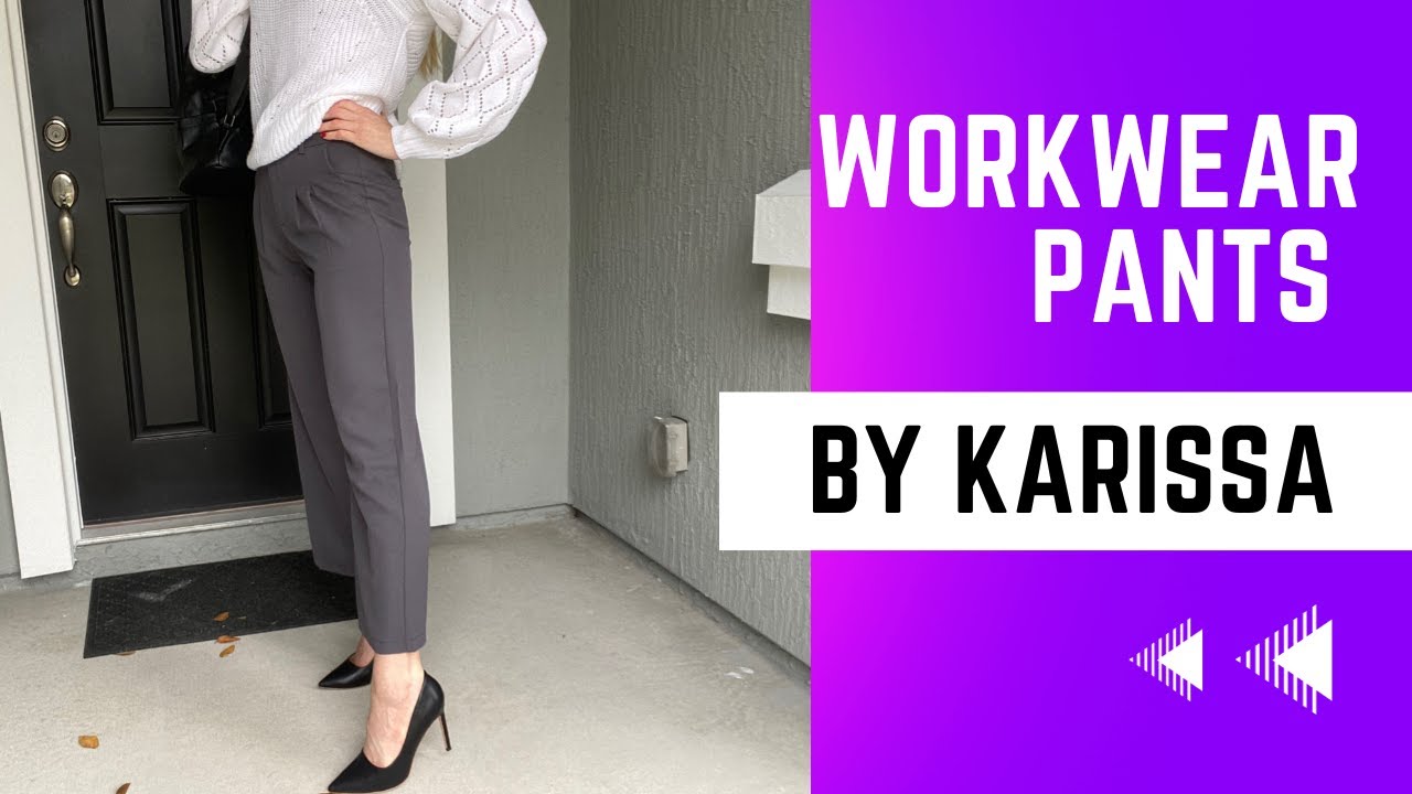 Straight Legged Pants for the Office - YouTube