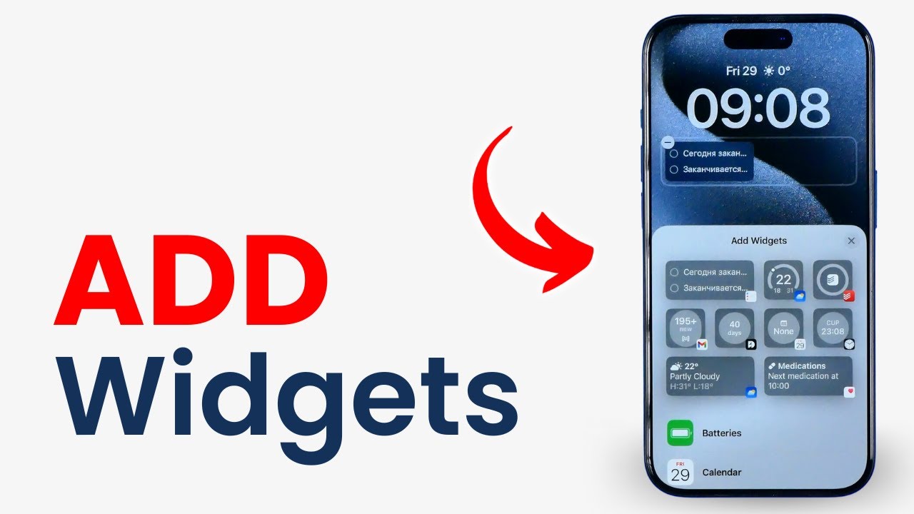 How to Add Widgets on Lock Screen (iPhone) - YouTube