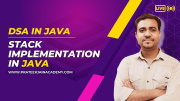 Lecture 20  - Introduction to Stack in JAVA | Push and Pop Implementation in JAVA