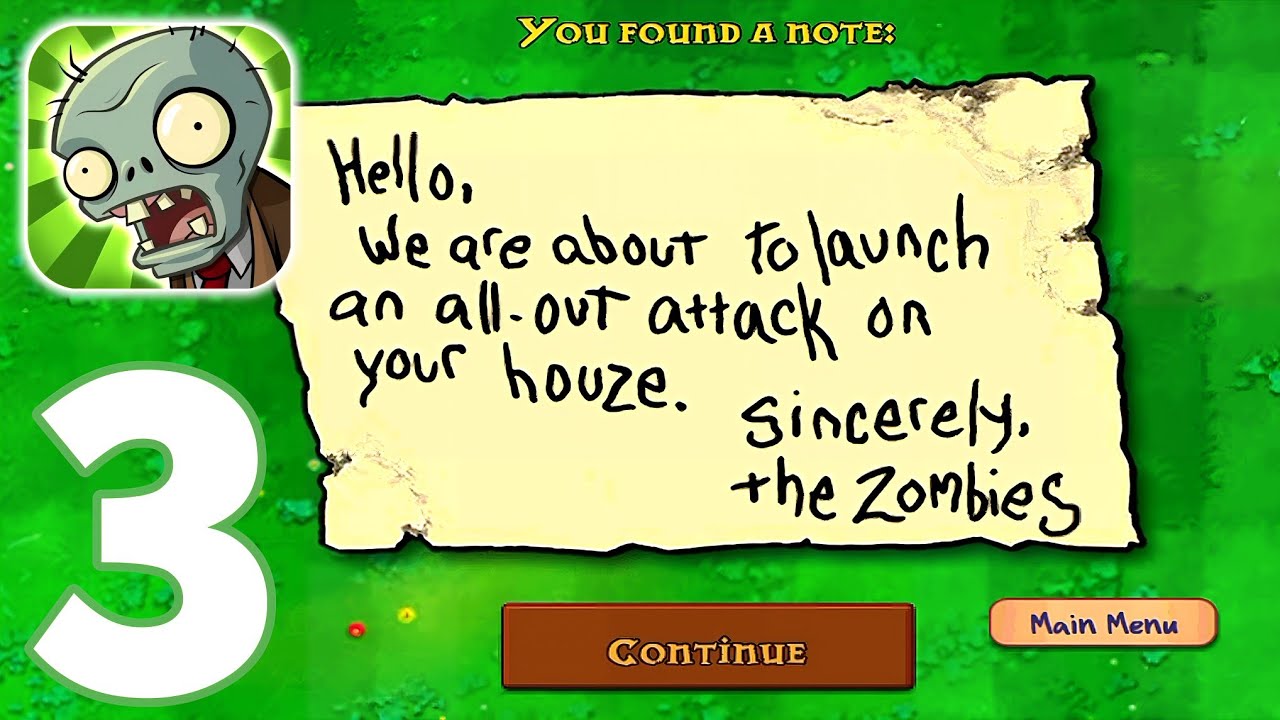 Plants vs Zombie -Gameplay Walkthrough Part 3 Day Adventure One Levels 9-10 Completed (iOS,Android) 