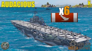 Audacious 6 Kills & 76k Damage | World of Warships Gameplay