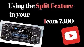 How to use the Split feature on the Icom 7300.