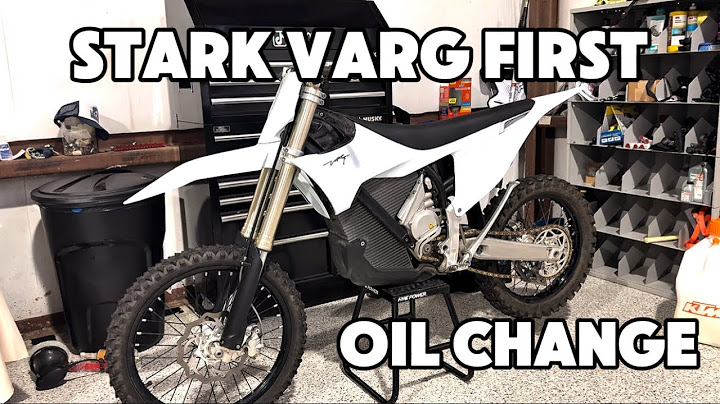 STARK VARG first oil change (after 5 hours recommended)