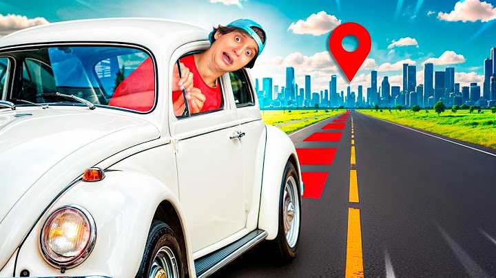 ATRAVESSEI A CIDADE EM LINHA RETA COM O MEU FUSCA NOVO!
