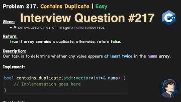 LeetCode #217 Contains Duplicate — Step-by-Step C++ Solution