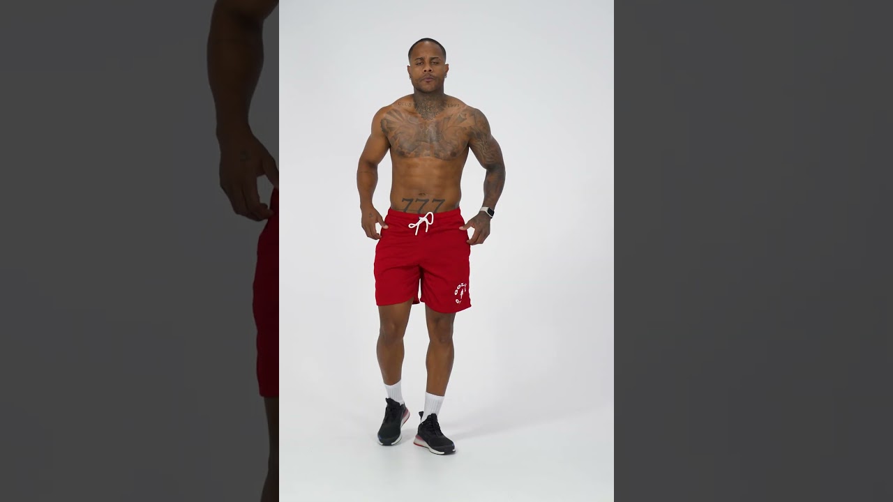 Shorts Dryfit Golds Gym Classic Vermelho - Metamorfose Brasil