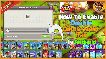 How to Enable Two Rows Deployment Bar In Android for Attack in Clash of Clans - Super Wizard 2.0