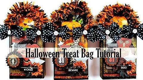 Day 2 of 13 Days of Halloween Series Vintage Treat Bags Polly